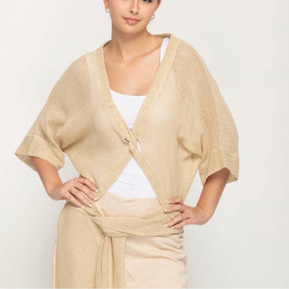 Nikky Apparels wheat cross twist front size M/L